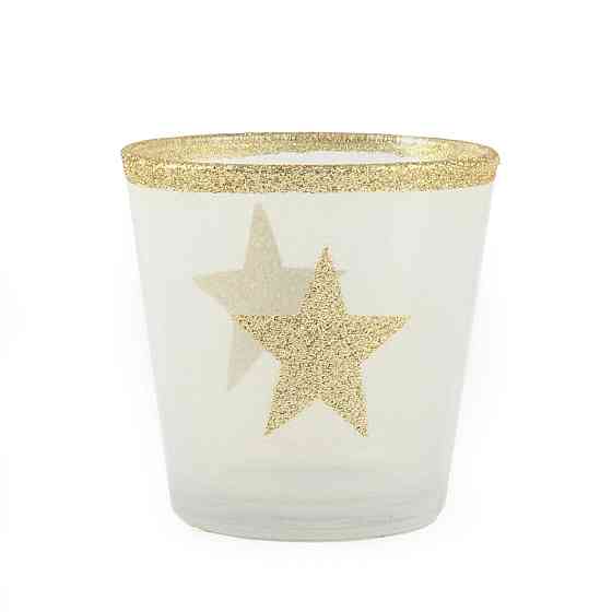 Свічник "Зірка" 7,5x 7,5 см, золото Рівне
