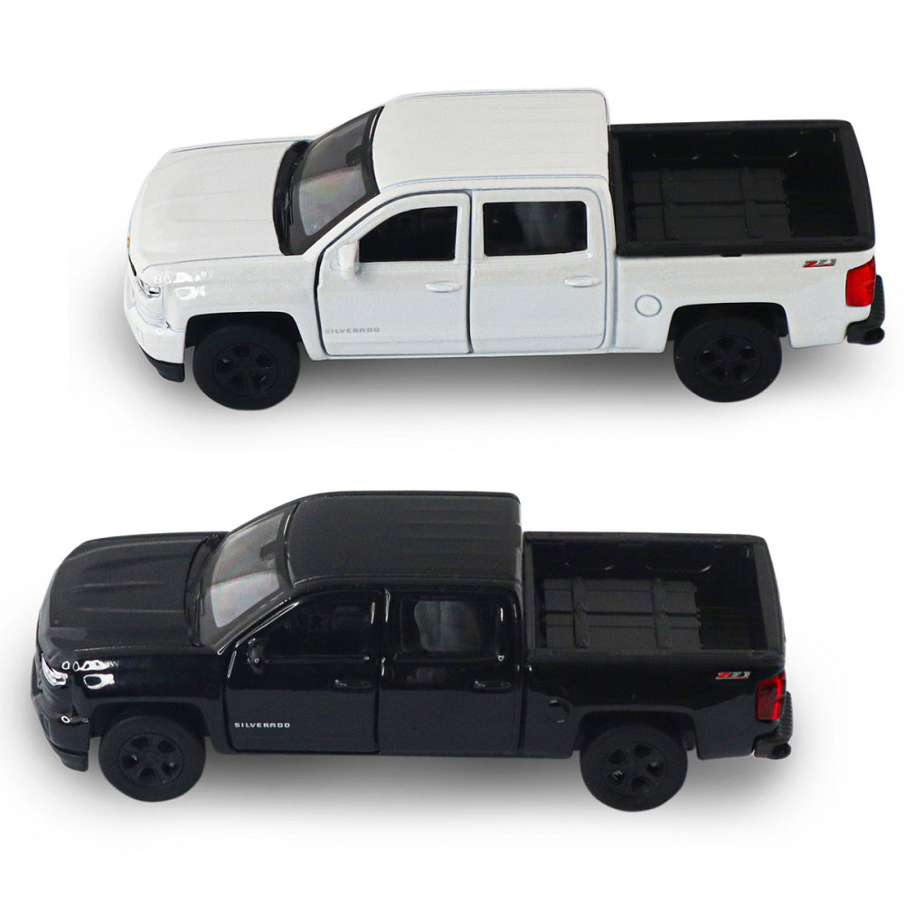 Автомодель - Chevrolet Silverado 2017 (перламутрово-білий, чорний) Дніпро - фото 8