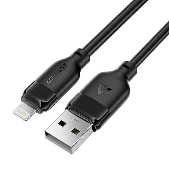 Кабель ACEFAST C16-02 TPU charging data cable USB-A to L Black Одеса