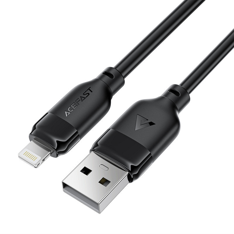 Кабель ACEFAST C16-02 TPU charging data cable USB-A to L Black Одеса - фото 3