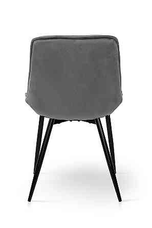 Стілець Прадо-R чорний/ велюр сірий Київ