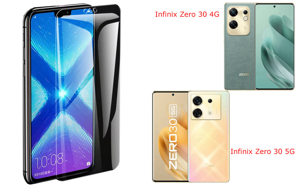 Захисне скло NeoGlass для Infinix Zero 30 4G, Zero 30 5G – надпрозоре та стійке Київ - фото 2