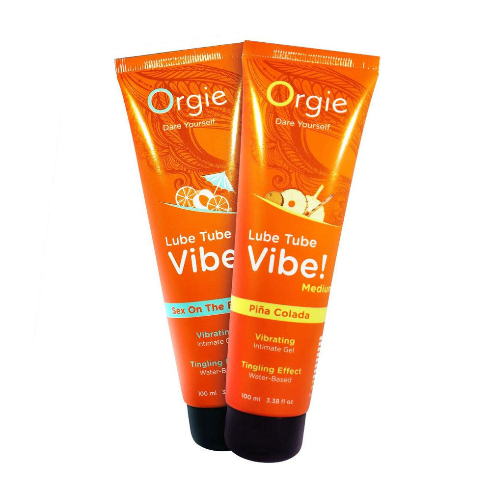 Вібролубрикант Orgie Lube Tube Vibe! Pina Colada 100 мл Sex Aura Київ - фото 4