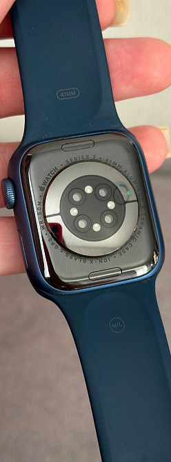 Смарт -Часы Apple Watch Series 7 41mm. 97%акб. Blue Aluminium Case Abyss Blue. Киев - изображение 6