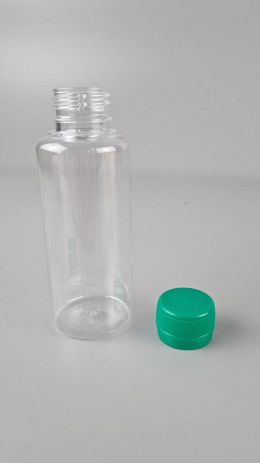Пляшка прозора 150 мл із горлом Ø28 з кришкою (50 шт.) Харків - фото 1