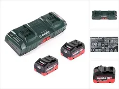 Podstawowy zestaw Metabo z 2x akumulatorem LIHD 5,5Ah + podwójną ładowarką ASC 145 DUO Київ - фото 1