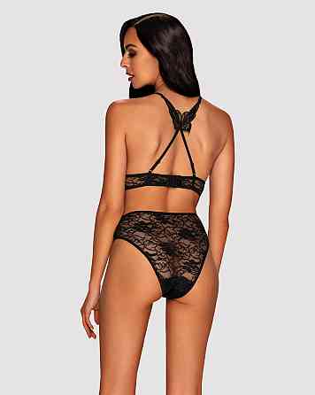 Комплект ажурный Obsessive Kokietta set Black S/M Sex Aura Київ