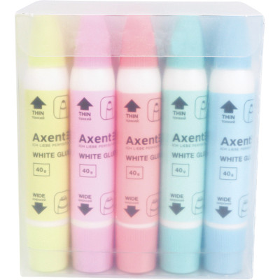 Клей Axent ПВА, 2 аппликатора: тонкий и широкий, 40 г (7202-A) Винница - изображение 3