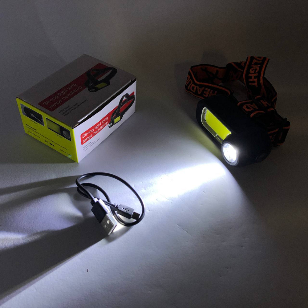 Ліхтар на голову для ЗСУ WH-1707-XPE+COB, Налобний ліхтар для сантехніка Led на голову EN-80 Львів - фото 4