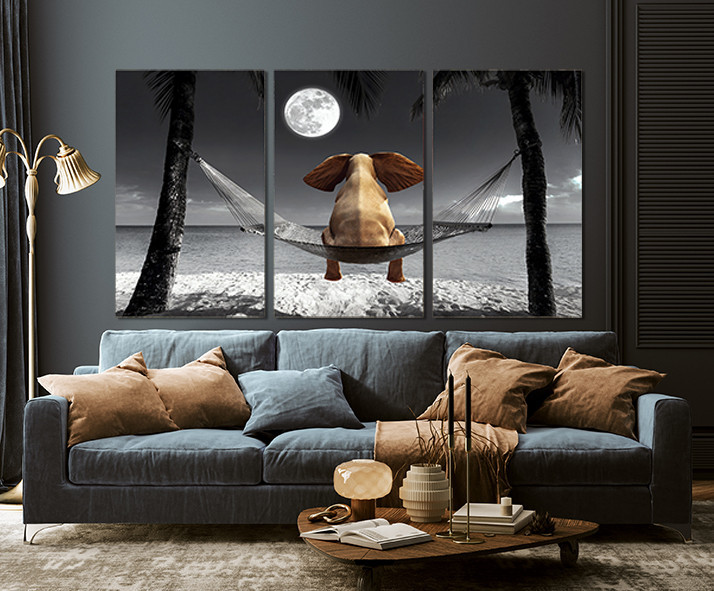 Модульная картина в гостиную / спальню  Слоник на пляжі    ART-278_3A 100х150 см Киев - изображение 3