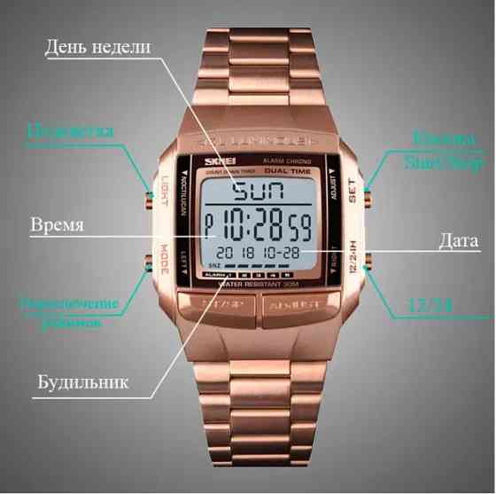 Спортивний годинник Skmei Illuminator Рожевий Київ