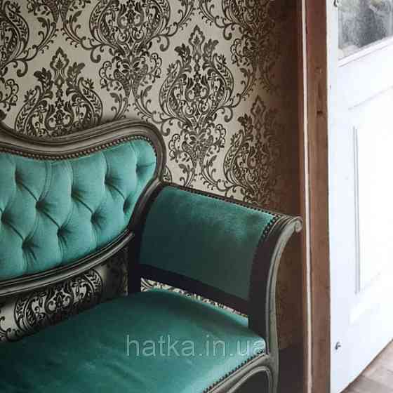 Шпалери вінілові на флізелін AS creation New-life вензелі великі чорні на сірому однотоне під штукатурку Київ