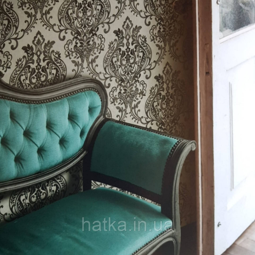 Шпалери вінілові на флізелін AS creation New-life вензелі великі чорні на сірому однотоне під штукатурку Київ - фото 1