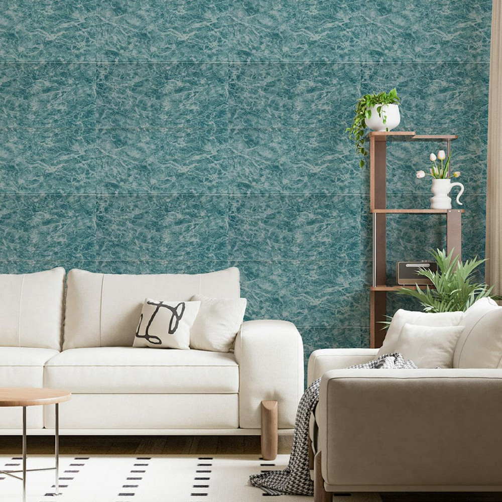 Декоративная 3D панель самоклейка 700x700x4мм Морская мраморная плитка (362) SW-00000530 Днепр - изображение 5