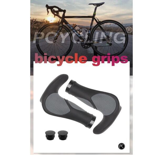 Грипсы анатомические с рогами и замком (BT-012) Feel Fit Черный Бровары - изображение 2