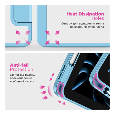 Чохол до планшета Armorstandart Y-Type PEN Samsung Galaxy Tab S9 / S9 FE / S10 FE Blue (ARM85519) Вінниця - фото 7