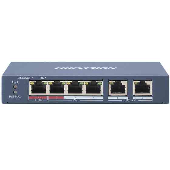 Комутатор Hikvision DS-3E0106HP-E ( Ні ) Харків