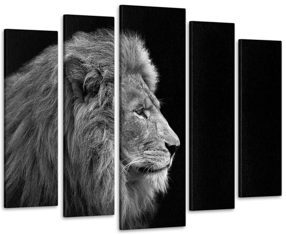 Модульна картина Лев Тварини Art-318_5 ( 80х118см ) Київ - фото 1