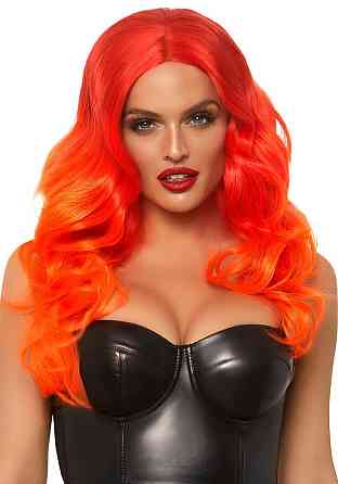 Руда перука омбре Leg Avenue Ombre long wavy wig, довга, локони, 61 см Sex Aura Київ