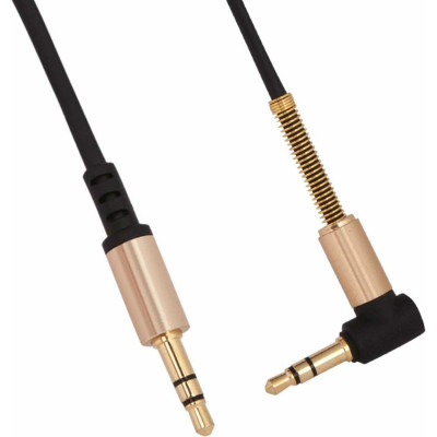 Кабель мультимедійний 3.5mm M to 3.5mm M 1.0m 90° corner Black HOCO (6957531025665) Вінниця - фото 3