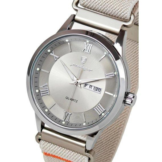 Годинник чоловічий наручний Poedagar Berlin Nylon Creamy (2 ремінці) Вінниця - фото 2