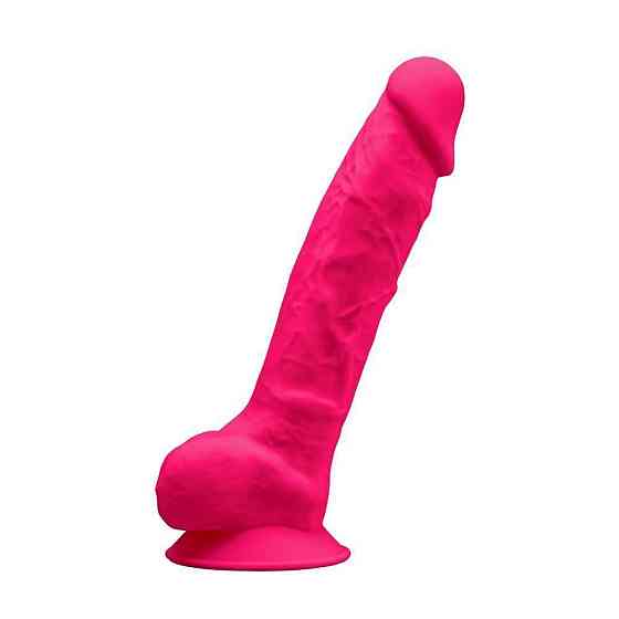 Фалоімітатор SilexD Tomas Pink (MODEL 1 size 9in), двошаровий, силікон + Silexpan, діаметр 4,9см Sex Aura Київ