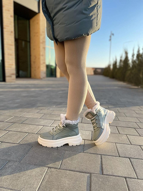 Черевики жіночі BR 07 мята натуральна шкіра зима 37-38р. (4890) Коломия - фото 5