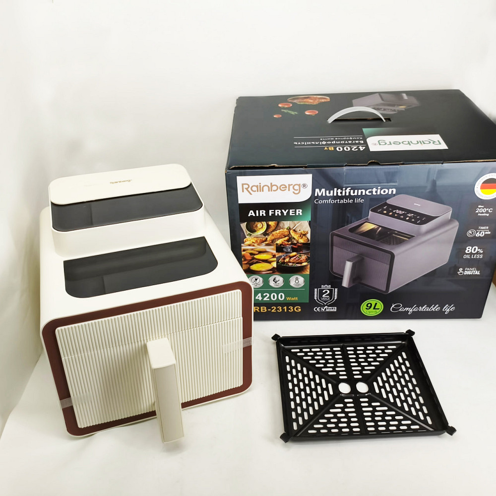 Електрична фритюрниця для кухні та дому Rainberg RB-2313 4200Вт 9л, Аеро-гриль для приготування фрі OR-64 Львів - фото 9