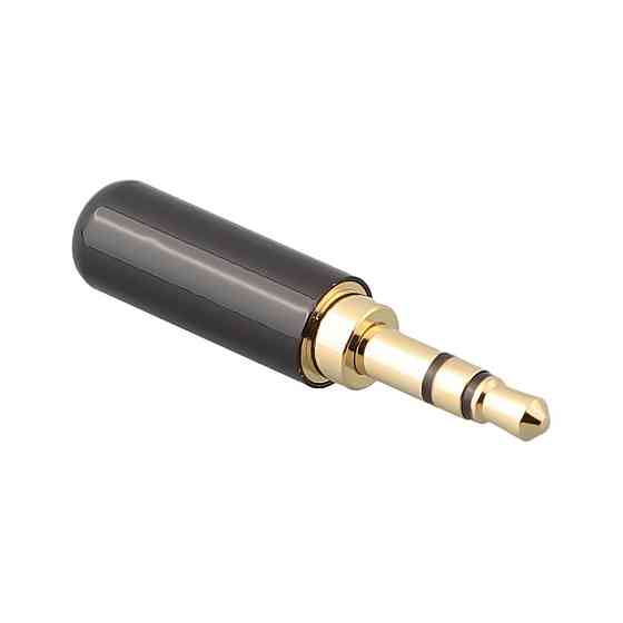 Штекер 3.5мм TRRS mini-jack джек стерео 4pin металевий корпус позолочений Київ
