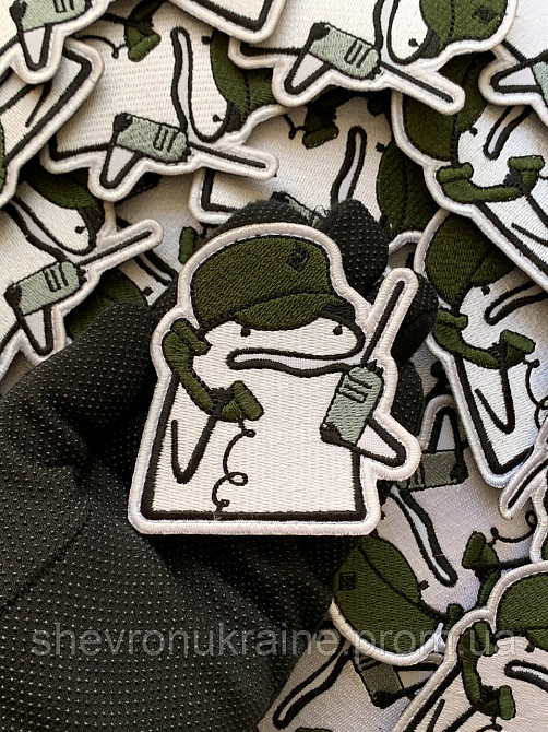 Шеврон флорк зв'язківець (Форма контурна. На липучці) Розмір 8x7.5см Київ - фото 6