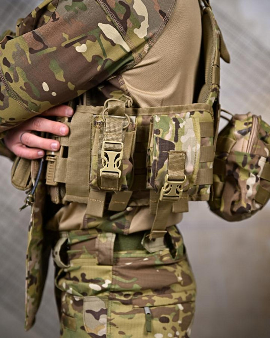 Плитоноска 4 точки швидкого скидання з рюкзаком senger мультикам ПП8152 Одеса - фото 6