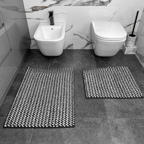 Килимок для ванної 50*80см Мелоді темно-сірий Дариана Житомир - фото 3