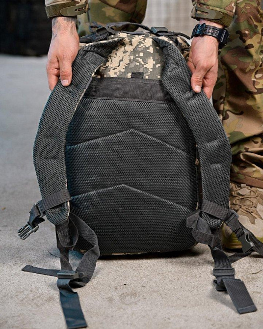 Милитари  рюкзак CHEMP  45 л  пиксель ПП7862 Одесса - изображение 4