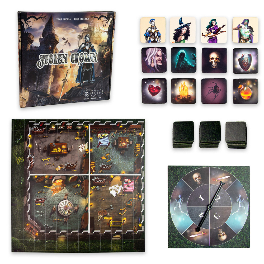 Настільна гра Strateg  Stolen Crown розважальна українською мовою (30811), шт Київ - фото 1