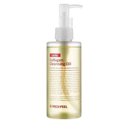 Гідрофільна олія з пробіотиками та колагеном Red Lacto Collagen Cleansing Oil Medi-Peel 200 мл Винница