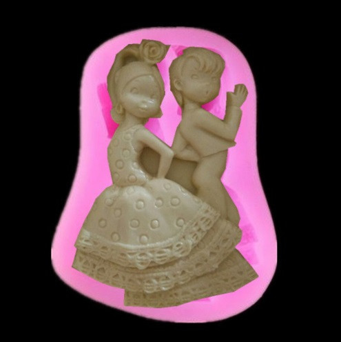 Молд силиконовый Свадебный 8 на 6 см розовый Киев - изображение 6