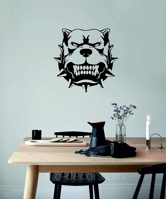 Декоративне настінне Панно «Собака», Декор на стіну 70*70 см, Чорний Київ - фото 5