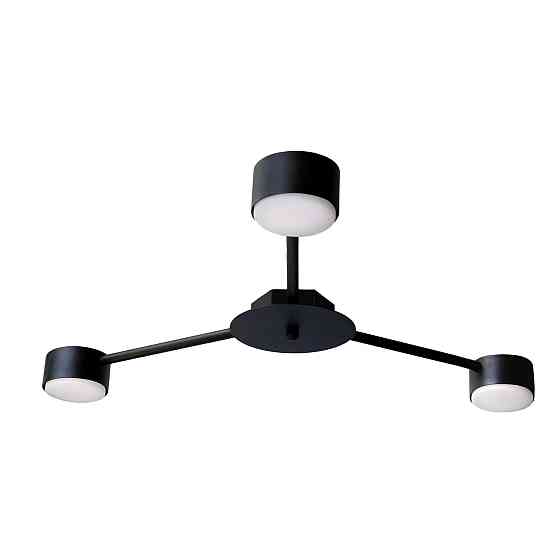 Люстра потолочная MSK Electric Copter на три круглых плафона под лампы GX53 черная NL 8040-3 BK Одесса