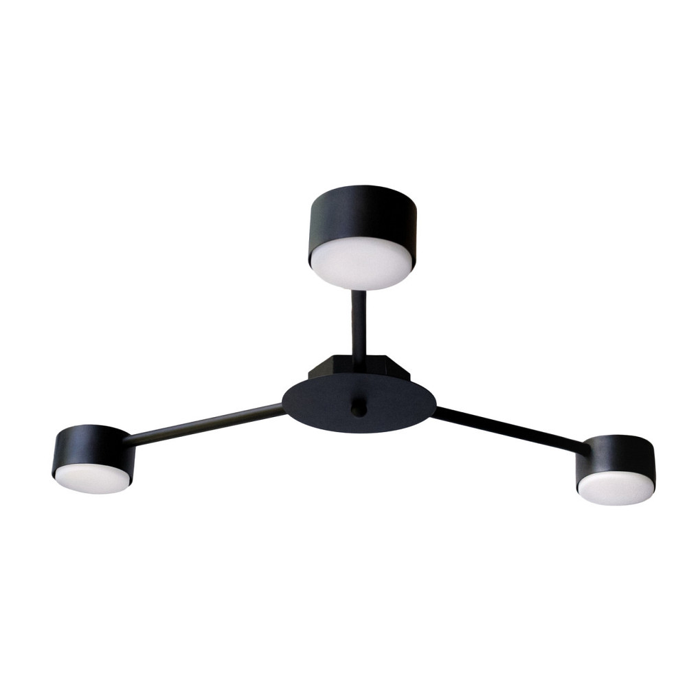 Люстра потолочная MSK Electric Copter на три круглых плафона под лампы GX53 черная NL 8040-3 BK Одесса - изображение 2