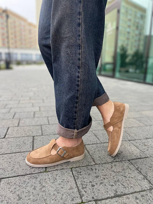 Vanessa Лофери жіночі VANESSA T-304-01 пісочна (весна-осінь, замша натуральна) (5828) Коломия - фото 3