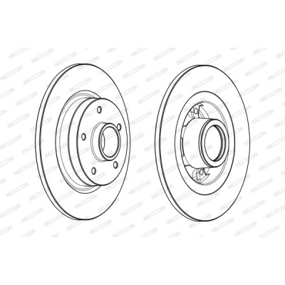Гальмівний диск FERODO DDF1731-1 Вінниця - фото 1