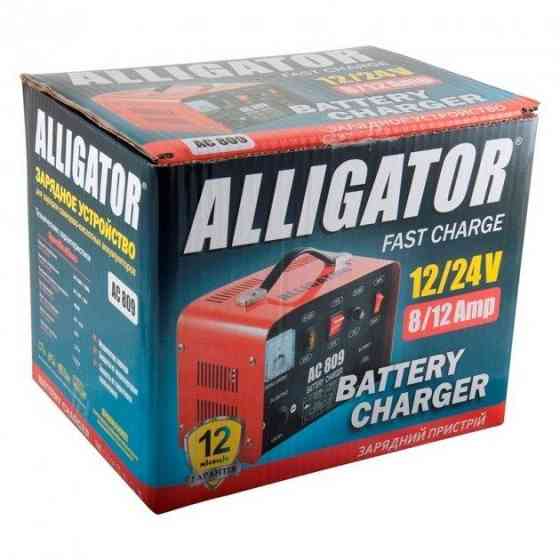 Мощный автомобильное зарядное устройство для аккумулятора Alligator AC-809 : 12/24 V, 20А Киев