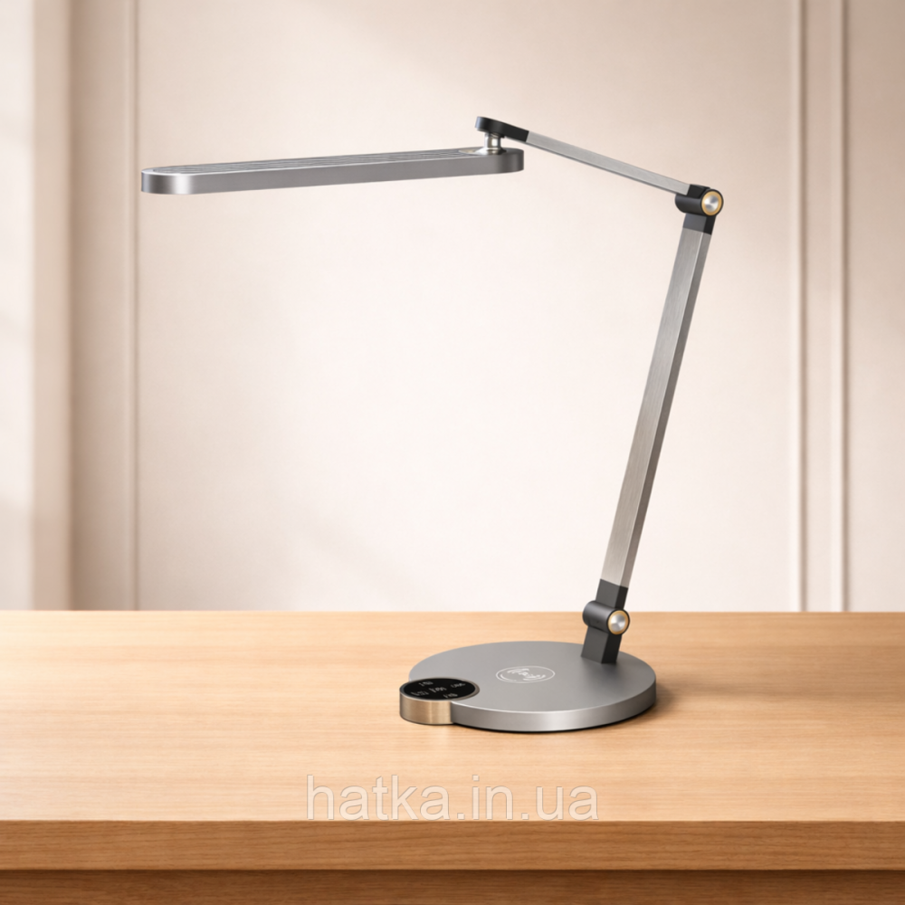Лампа настільна світлодіодна гнучка Sirius BL-1131-C матовий сірий Київ - фото 4