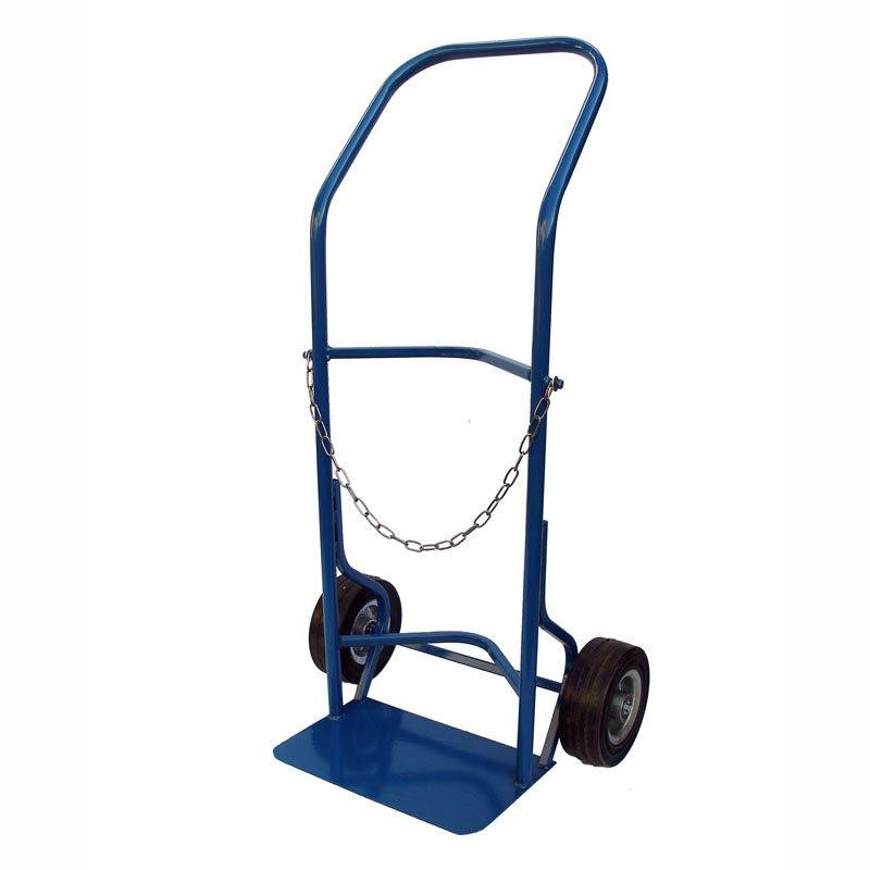 Тележка ТП-200-Ш для пропанового баллона – металлическая ручная тележка с колесами до 100 кг, фиксирующая цепь Харьков - изображение 1