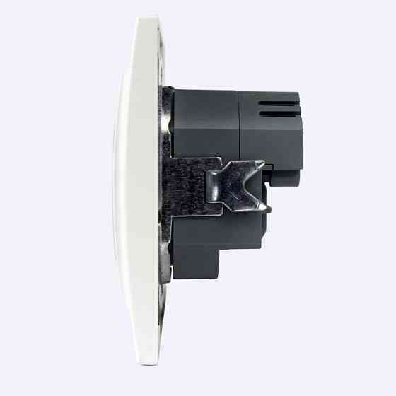 Розетка с заземлением + 2 USB порта 2 A, 16 А, Enzo белый Днепр