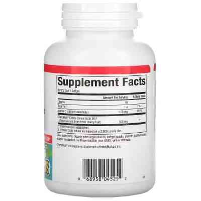 Витаминно-минеральный комплекс Natural Factors Вишневый концентрат 500 мг, Cherry Concentrate, 90 гелевых капсул (NFS-04525) Винница