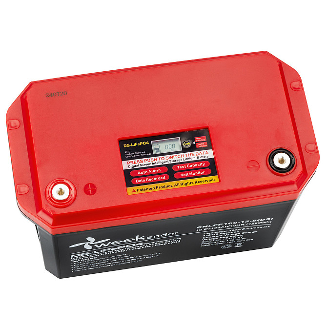Литий ферумный аккумулятор с дисплеем Weekender IP66 100-12.8(DS) Днепр - изображение 3