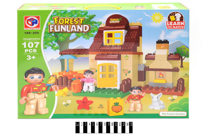 Конструктор блочний типу "Duplo"107 дет. 188-255 р.48*10*37см, шт Київ - фото 1