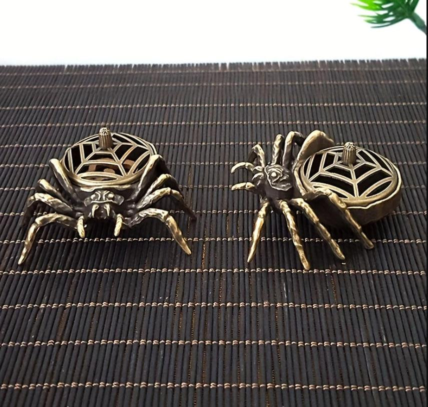 Вінтажний металевий тримач для пахощів "Павук". Міні-курильниця 6 см Київ - фото 4