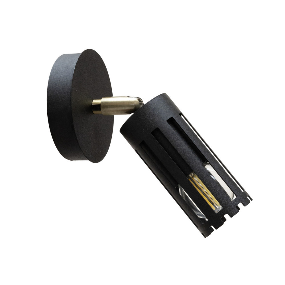 Світильник настінно-стельовий MSK Electric Teramo спот поворотний NL 18050-1 BK Одеса - фото 3